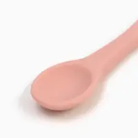 Тарелка детская на присоске и ложка, розовый, Mum&Baby