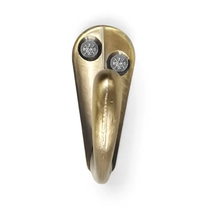 Крючок мебельный ТУНДРА TKO008, однорожковый, бронза