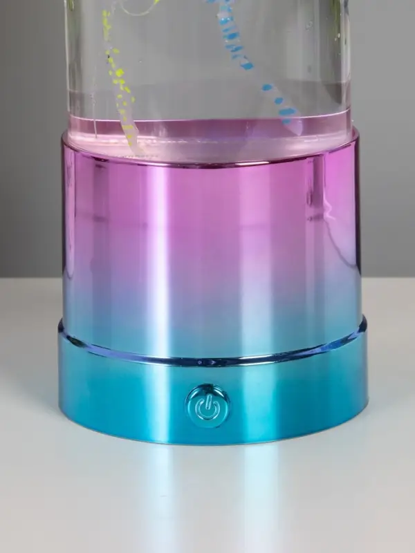 Светильник "Медузы" LED, RGB, USB, 3-5Вт, розово-голубой металлик 9х9х3 см