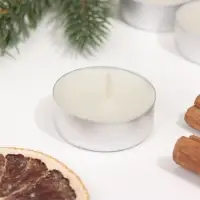 Набор чайных свечей ароматических "Новогодний снег", 6 штук