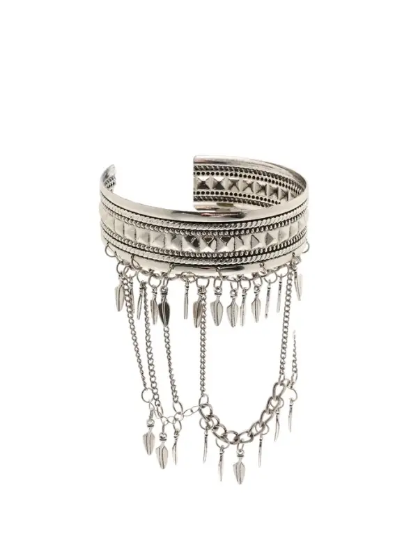 Браслет на предплечье &laquo;Перо&raquo;, цвет серебро