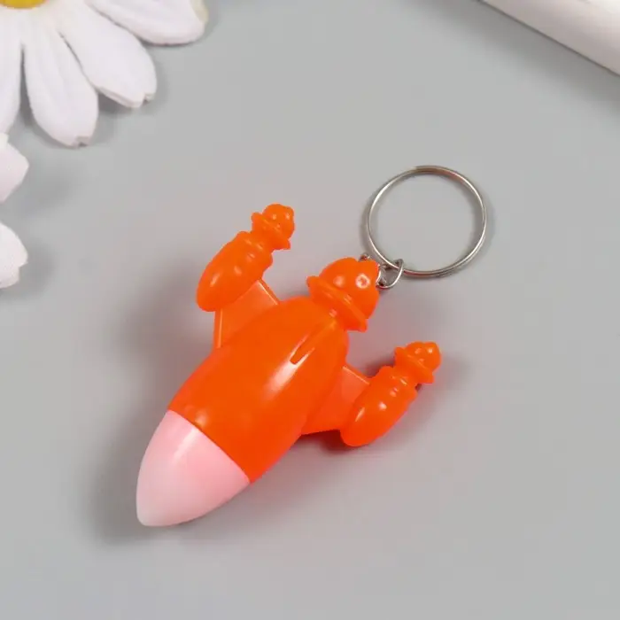 Фонарик свет на кольце "Ракета" LR41x3 шт МИКС 5х3х1,7 см