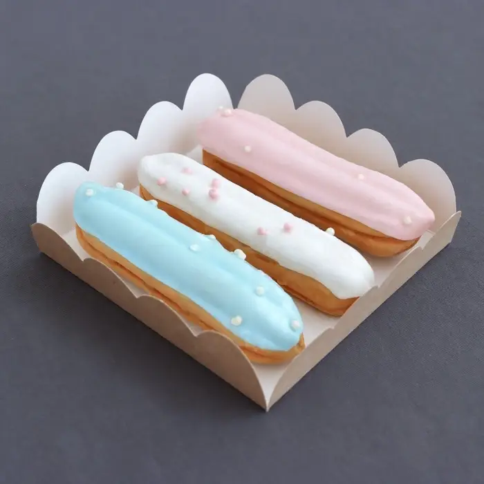 Коробка для печенья, крафт, 12&times;12&times;3 см