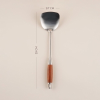 Лопатка из нержавеющей стали SL Home, &laquo;Рустик&raquo;, 39&times;10 см, цвет серебряный