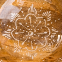 Салатник "Пряник" дерево манго 25х25х10 см