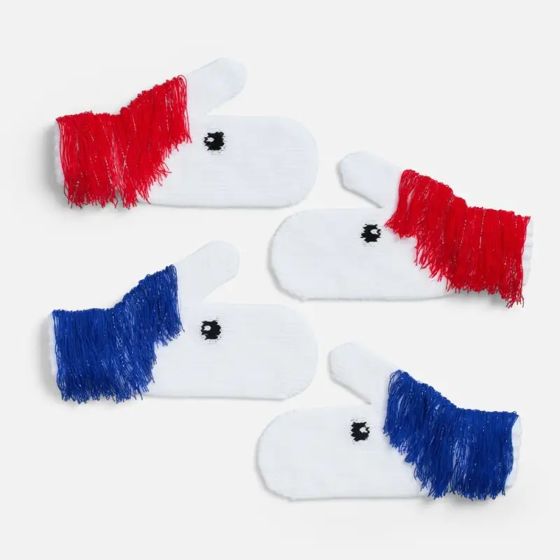 Варежки &laquo;Игогошки&raquo;, с синей гривой