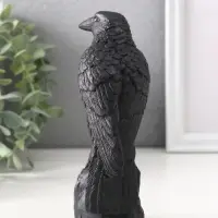 Фигура &laquo;Ворон на камне&raquo;, 15.5&times;5.5&times;10 см, чёрная