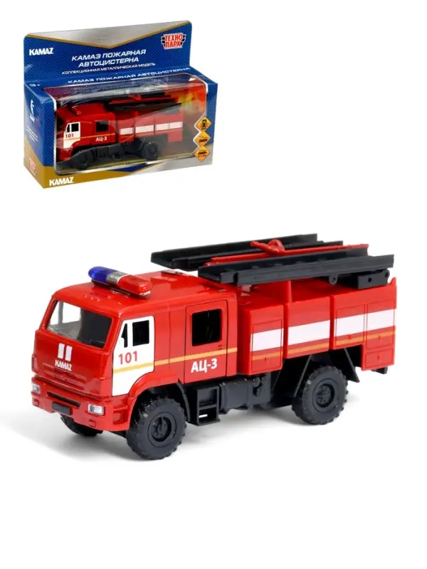 Машинка металлическая &laquo;Пожарная автоцистерна&raquo;, открываются двери, 15 см