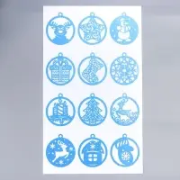 Декоративная наклейка "Подвески" прозрачный фон 30х50 см