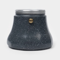 Кофеварка гейзерная "Мрамор" на 6 чашек, цвет черный