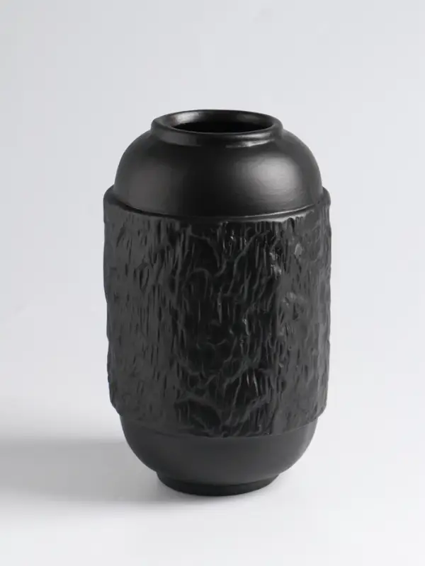 Ваза &laquo;Дульчи&raquo;, 19.5&times;11 см, керамика, чёрная