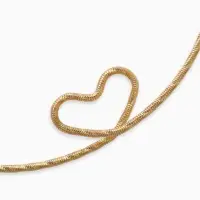 Набор 2 предмета: чокер, браслет &laquo;Обруч&raquo; сердце, цвет золото