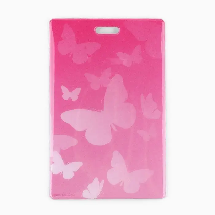 Чехол для бейджа &laquo;Бабочки&raquo;, 6,5 х 10,5 см