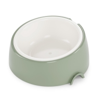 Лего-миска для животных с наклоном "Юта" 0,3л бело- фисташковый