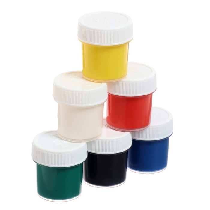 Гуашь 6 цветов &times; 20 мл &laquo;Гамма. Мультики&raquo;