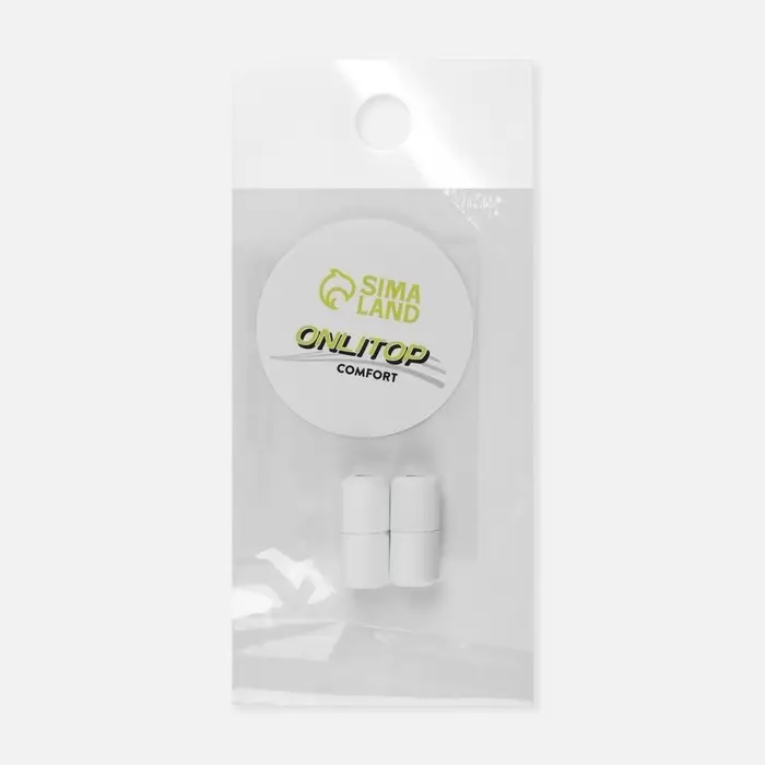 Фиксатор для шнурков, пара, d=8 мм, 1.8 см, белый