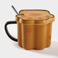 Кружка керамическая &laquo;Лапа тигра&raquo;, 350 мл, цвет оранжевый