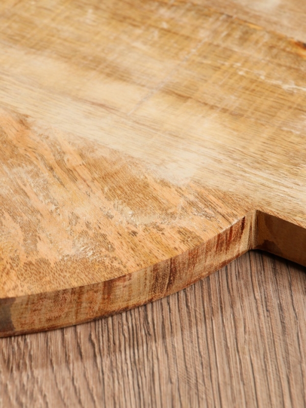 Доска разделочная круглая "Мудрый слон" дерево манго 36х28 см