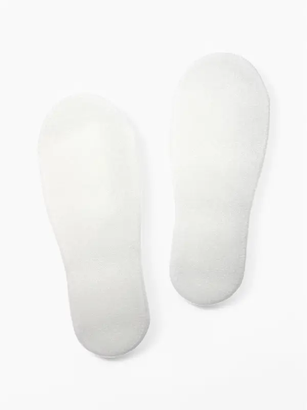 Тапочки одноразовые, антикризисные, подошва 4 мм, белые, 42 р.