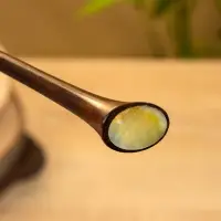 Заколка для волос, дерево Соно, ракушка, 20 см, цв. чёрный