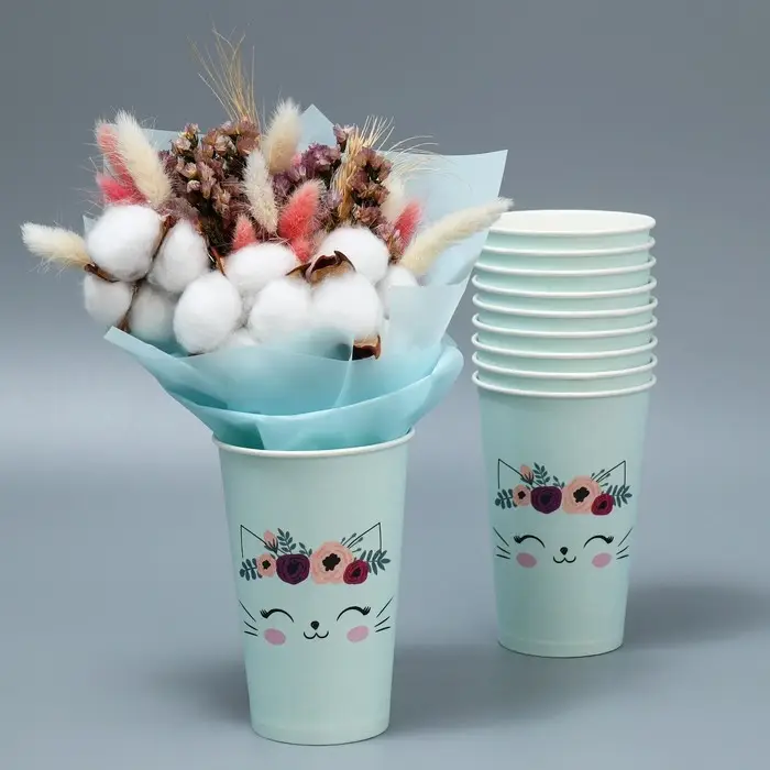 Стакан для цветов &laquo;Котик&raquo;, 350 мл