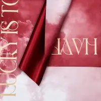 Пленка для цветов матовая, &laquo;Акварель&raquo;, 57&times;57 см, винный