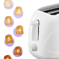 Тостер для хлеба с поддоном для крошек КТ-6486 - 600-700 Вт