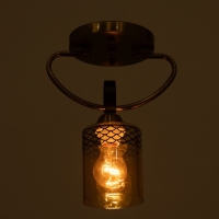 Люстра "Океан" 1х40Вт Е27 латунь 22х15х28см