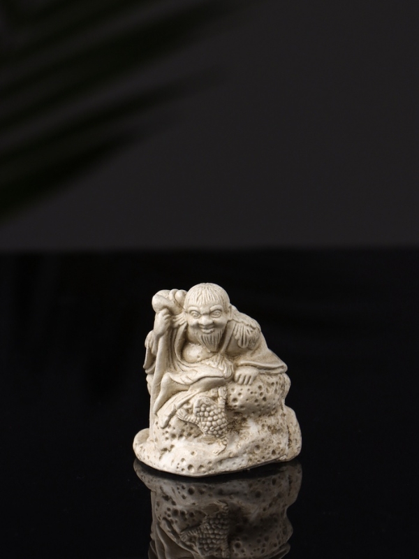 Набор фигур "Нэцкэ" 20х10х7 см, бежевый