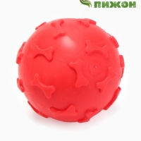 Мяч "Косточки", TPR, 6 см, красный