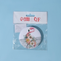 Зеркало складное &laquo;Wonderful Life&raquo;, d = 7,5 см, с увеличением, рисунок МИКС