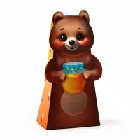 Коробка складная с окном &laquo;Сладкоежка&raquo;, 6 х 12 х 3.5 см