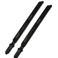 Пилки для лобзиков ТУНДРА, по дереву, фигурный рез, HCS, 75/100&times;2.5 мм, 2 шт.