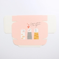 Коробка подарочная складная, упаковка, &laquo;Лапки&raquo;, 21 х 15 х 5 см