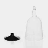 Бокал пластиковый одноразовый для вина, 200 мл, прозрачный, МИКС