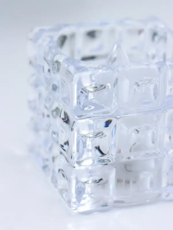 Светодиодная свеча LED "Свеча в кубе" 3хLR1130, прозрачный 4,7х4,7х4,7 см