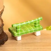 Сувенир дерево "Скамейка" цв. зелёный, 8,5х4х5 см