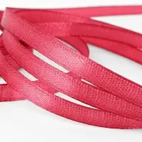 Лента атласная, 6 мм, 23&plusmn;1 м, малиново-красная №134