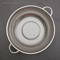 Дуршлаг из нержавеющей стали с ручками &laquo;Марко&raquo;, d=28 см, две ручки, цвет хромированный