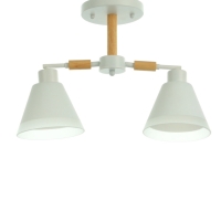 Люстра "Вудли" 2хЕ27 40Вт белый 45х16х29 см