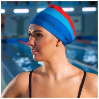 Шапочка для плавания взрослая ONLYTOP &laquo;Море-закат&raquo;, тканевая, обхват 54-60 см