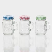 Банка стеклянная для хранения сыпучих продуктов &laquo;Баночка&raquo;, 100 мл, с металлической крышкой, цвет МИКС