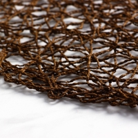 Салфетки сервировочные на стол Доляна &laquo;Одуванчик&raquo;, 4 шт, d=38 см, цвет коричневый