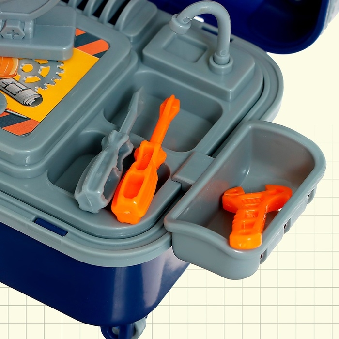 Набор детских инструментов &laquo;Чемодан на колесах&raquo;, цвет МИКС