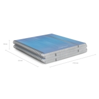 Тетрадь на спирали, 80 листов в клетку, ErichKrause Ice Metallic, пластиковая обложка, на резинке, блок офсет 100% белизна, МИКС