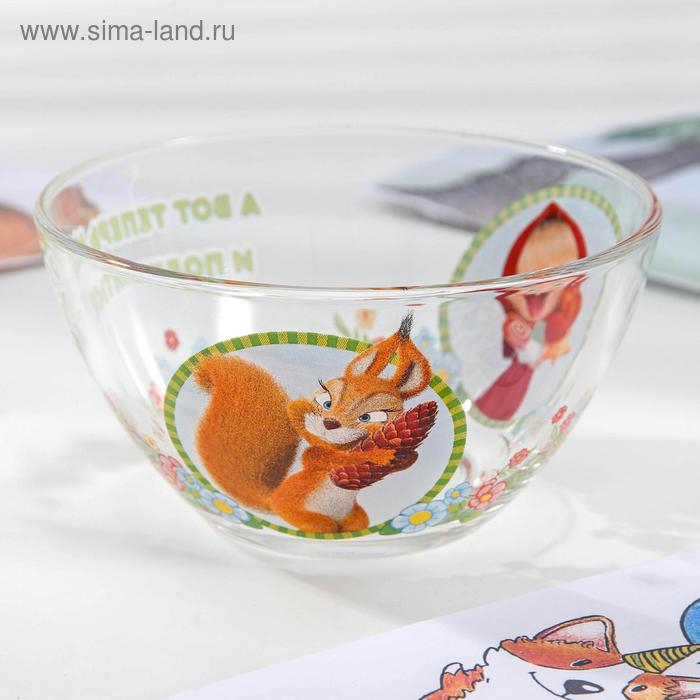 Набор посуды детский &laquo;Маша и Медведь. Добрый день&raquo;, 3 предмета: кружка 250 мл, салатник d=13 см, тарелка d=19,5 см