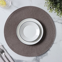 Салфетка сервировочная на стол Доляна &laquo;Лофт&raquo;, d=38 см , цвет серый