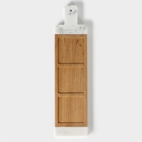 Менажница Magistro Forest dream, 3 секции, 40&times;10 см, акация, мрамор