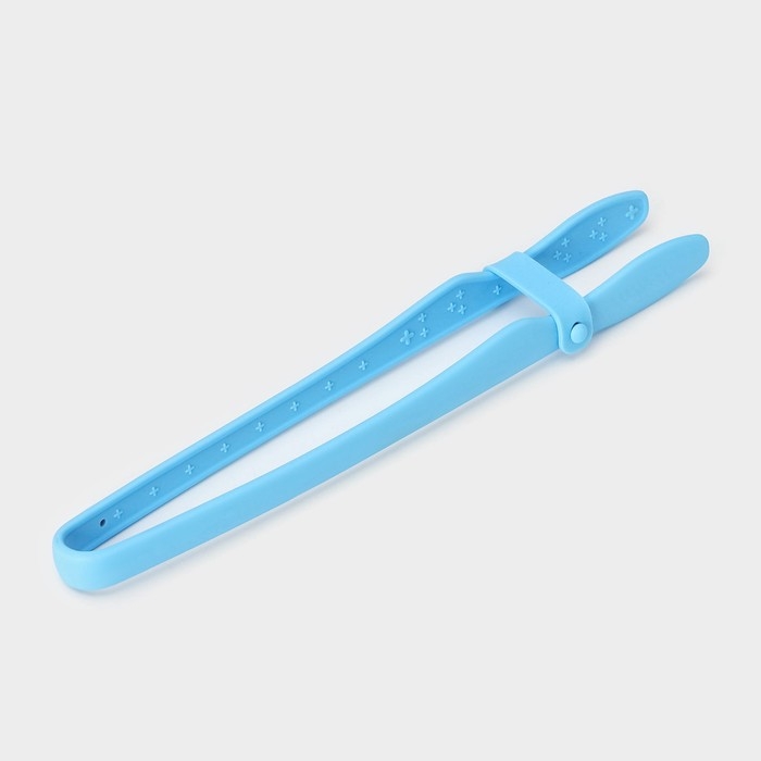 Щипцы кухонные Доляна &laquo;Дуэт&raquo;, 24,5&times;4,5&times;2 см, цвет голубой