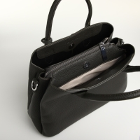 Сумка женская на молнии TEXTURA, средний размер, цвет тёмно-серый